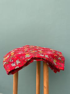 Indian Kantha <b>Quilt</b> Floral Print Bedspread Bedcover Blanket <b>Queen</b> <b>Size</b> Cotton Throw Coverlet for Hotel or Home Use - Product Image 6