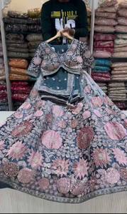 Lehenga Choli bordado de alta calidad para bodas y fiestas Lehenga Choli nupcial a un precio asequible - Product Image 5