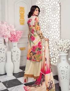 Women's Summer Traditional Party Dress with Elastic <b>Waist</b> New Style Pakistani Salwar Kameez Lace Button Eco-Friendly Plain Dyed - Product Image 3