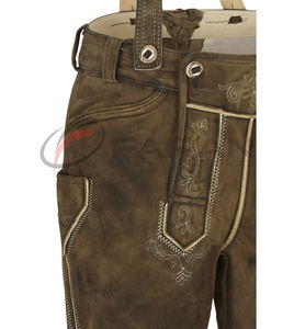 Custom Embroidered Suede Leather Bavarian <b>Shorts</b> <b>For</b> <b>Men</b> Octoberfest German Wear Traditional <b>Shorts</b> Knee <b>Long</b> Bavarian <b>Short</b> <b>Men</b> - Product Image 3
