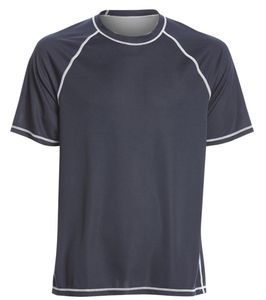 Men's Rashguard <b>Swim</b> <b>Shirt</b>-Spandex/Nylon Material Short Sleeve Loose Fit Quick Dry Performance Custom Logo With Best OEM - Product Image 1