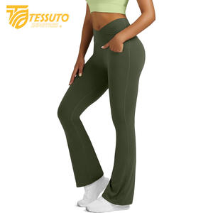 Short de course taille haute en coton/polyester pour femmes pour femmes Fitness Sports Yoga Pantalon avec doublure intérieure Séchage rapide - Product Image 4