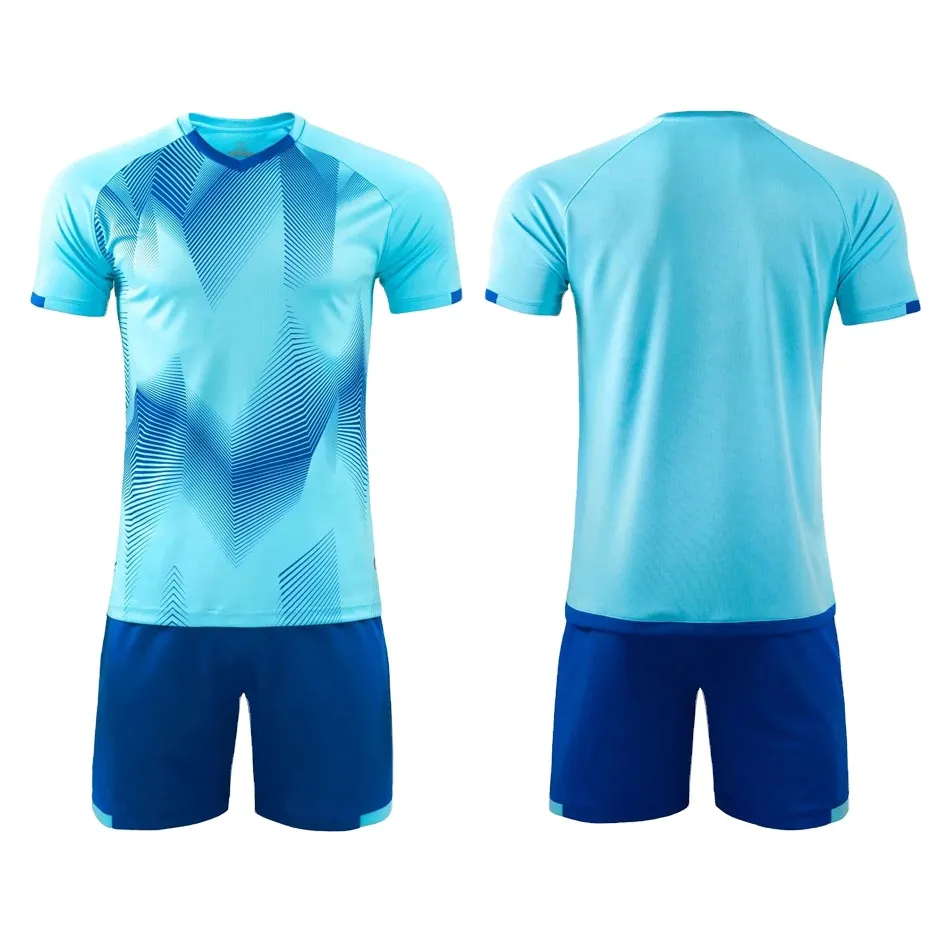 Uniformes de equipo de fútbol personalizados Nuevo logotipo personalizado Conjunto de camiseta de entrenamiento de equipo de fútbol para hombres