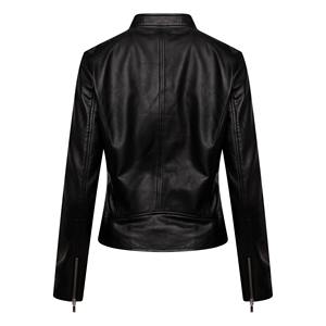 Chaqueta de cuero genuino para mujer de nuevo diseño clásico 2025, chaqueta de cuero estampado para mujer de alta calidad, chaqueta de cuero genuino para la venta - Product Image 4