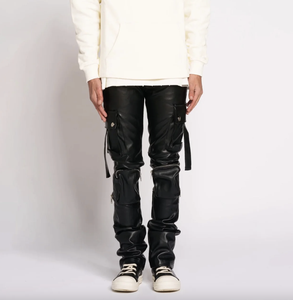 Pantalon en cuir de vachette à poils pour homme, vente en gros personnalisée 2025, mode, vente en ligne 2025 - Product Image 2