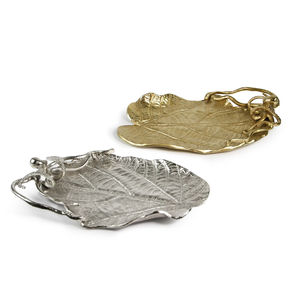 Plateau en aluminium élégant avec bordure gaufrée pour rangement décoratif et plateau de service pour décoration de mariage et de maison - Product Image 4