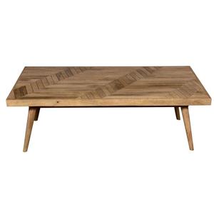 Table basse en bois de style mid-century moderne, fabriquée à la main, rectangulaire, meubles de salon - Product Image 1