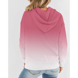 Sweats à capuche chauds pour femmes avec doublure en coton polaire brossé à coupe décontractée surdimensionnée et bords côtelés et structure polyvalente moderne - Product Image 6