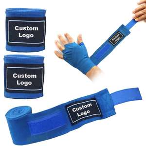 Haute Qualité Coton MMA Muay Thai Main Wraps avec Logo Personnalisé Professionnel Boxe Main Wraps En Gros - Product Image 4