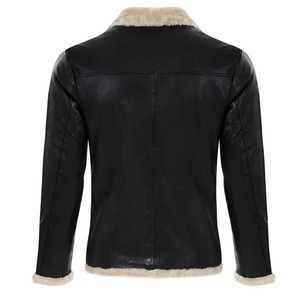 Chaqueta de motocross negra impermeable de la mejor calidad para hombre, cuello de piel de oveja, recién llegado, equipo de equitación de lona transpirable para invierno - Product Image 2