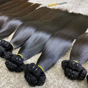 Trame naturelle de peau de Vierge de cheveux de prolongements vietnamiens crus non transformés dans le double italien de style de boucle de vague profonde lâche dessiné - Product Image 2