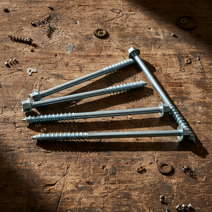 Tornillos de Cabeza Hexagonal Métricos de Alta Resistencia Clase 4.8 y 6.8 / Tornillos para Madera de Acero al Carbono Zincado DIN/ANSI Marca PDC - Product Image 1