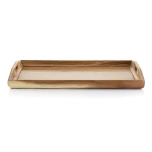 Bandeja rectangular de madera de diseño personalizado Premium, suministros de catering decorativos hechos a mano para servir aperitivos y catering de alimentos - Product Image 2