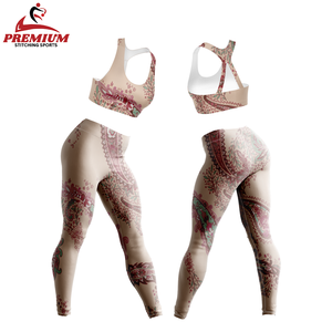 Women's Customizable Sublimated Workout <b>Yoga</b> <b>Set</b> Quick Drying Breathable Fitness Gear - Product Image 2