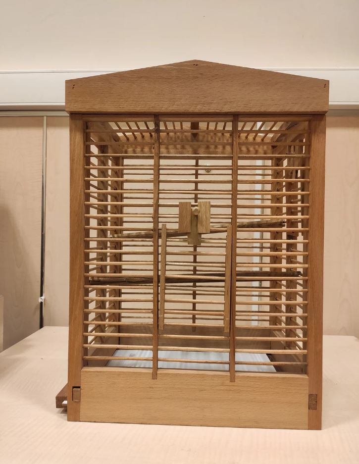 送料無料 手作り木製鳥かご DIY 大型インコ用鳥かご 収納可能