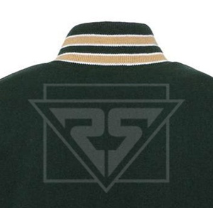Lettermen Winter Men <b>Coats</b> Embroidery Shiny <b>Black</b> Varsity Jacket Detachable Hood Winter Made in Pakistan - Product Image 4