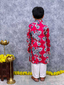 Pyjama Kurta en tissu coton doux de qualité supérieure pour enfants | Tenue traditionnelle pour garçons pour vêtements de fête et de mariage | Fournisseur indien - Product Image 6