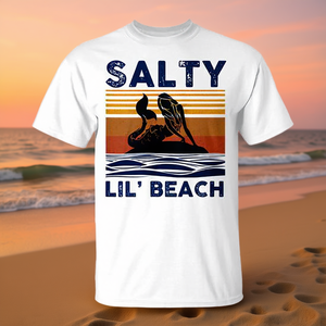 Salty Lil' Beach Mermaid Tank Top T-Shirt Style vintage Design graphique Unisexe Taille adulte - Product Image 3