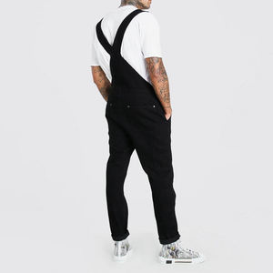 High Quality High Waist Custom Jumpsuits <b>Jeans</b> Overalls Hombre Long Pants <b>Works</b> Denim Overalls for Men Fashion Overalls - Product Image 2
