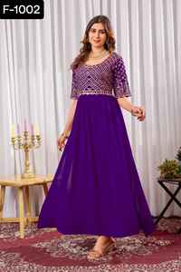 Las últimas mujeres visten ropa de diseñador pesado para mujeres, ropa de boda y Festival, traje Salwar Kameez con bordado, vestidos de trabajo de secuencia Zari - Product Image 4