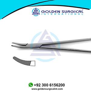 Heaney Porte-aiguille Poignée en or Inserts en carbure de tungstène Instruments de suture pour chirurgie vasculaire 24cm - Product Image 3