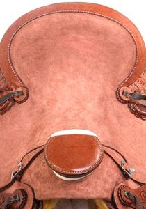 Selle en cuir occidental sculptée à la main avec raccord en fer en acier à bordure de siège chaud pour produits équestres - Product Image 4