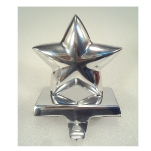 Reindeer Head Silver Metal <b>Stocking</b> <b>Holder</b> For Christmas Table Top Decorative - Product Image 6