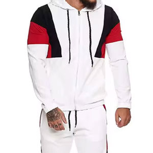 Venta al por mayor de chándales de alta calidad de los hombres de manga larga de los hombres ropa deportiva chándal de los hombres Unisex de gran tamaño de peso pesado chándal - Product Image 5