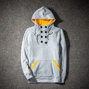 Otoño nuevos hombres sudaderas con capucha sudaderas con cremallera Sudadera con capucha hombres sudadera Color sólido hombre Sudadera con capucha para hombre - Product Image 5