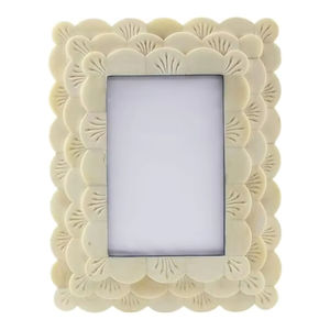 Incrustation d'os et cadre photo en résine Conception complexe de nacre pour l'art mural - Product Image 1
