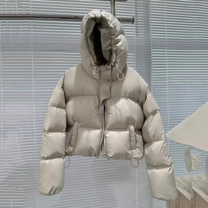 Stylish Elegant Women's Winter <b>Cotton</b> <b>Padded</b> Puffer Jacket New Snow Parka with Stand Collar Belt Pocket Thick Warm Overcoat - Product Image 5