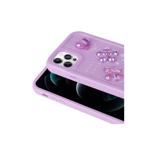 Funda Protectora de Lujo JoieCreatif con Relieve 3D para iPhone 13 Pro Max, Carcasa de Silicona Brillante con Figura en Relieve y Logotipo, Modelo A22/XS - Product Image 3