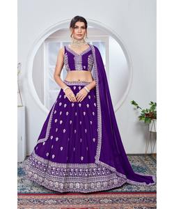 Navratri Night Lahenga et Choli pour femmes mariage de mariée pakistanais bébé filles imprimé vêtements de broderie lourds - Product Image 2