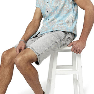 Wholesale Unique Style 100% Cotton <b>Men's</b> Jeans <b>Shorts</b> 2025 <b>Lightweight</b> Breathable Quick Dry OEM Service Adult Wear - Product Image 5