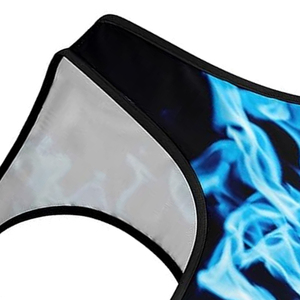 Sujetador deportivo Blue Flame Fire para mujer, ropa deportiva ajustada para entrenamiento con relleno, sujetadores deportivos sólidos transpirables con cuello en U - Product Image 6