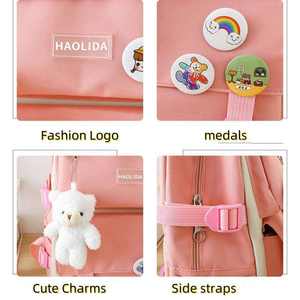 Mochila Escolar Multifuncional 4 en 1 para Niños, Impermeable, de Lona, con Bolsillo Interior con Cremallera, Tamaño 14 Pulgadas, Capacidad de 20-37L - Product Image 5