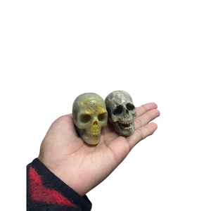 Cráneo de Ónix Natural Tallado a Mano con Forma de Abeja, 4-10 cm, Figura de Piedra Pulida, Juguete, Busto - Product Image 3