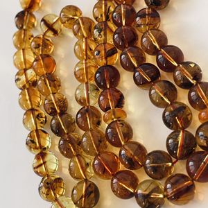 Perles de prière en ambre naturel avec inclusions d'insectes, chapelet en ambre - Product Image 4