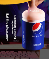 Coca-Cola Airplane Cup Simulation Pocket Cat Realistic Vagina Tight Meat Outdoor Sexual Pleasure Portable Male Masturbation