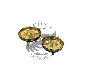 Candelabro de Navidad de Lujo de Acero Inoxidable Chapado en Latón, Portavelas, Hecho a Mano, Duradero, Decoración del Hogar - Product Image 1