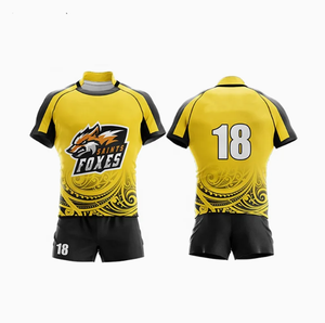 Uniforme de rugby pour hommes Ensembles personnalisés de qualité supérieure pour la conception respirante de vêtements d'équipe fabriqués au Pakistan-Vente en gros - Product Image 5