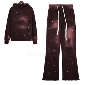 Durable Material Private Label Rhinestone <b>Tracksuits</b> Customized Design Rhinestone <b>Tracksuits</b> - Product Image 2