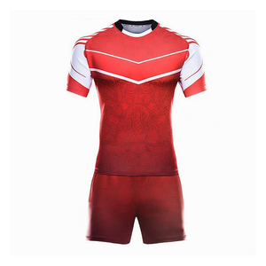 Ropa de gimnasio para hombres Conjuntos de uniformes de rugby Alta calidad Transpirable Secado rápido 100% Poliéster Suave Fácil lavado Estilo de tendencia - Product Image 4