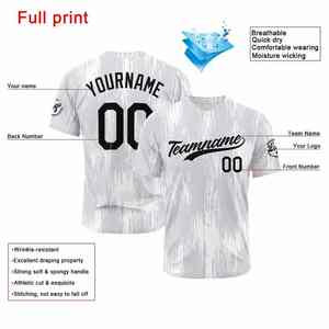 Ensemble de Tenue de Baseball Unisexe Premium 2025 Respirant Imprimé par Sublimation Vêtements de Sport Designs de Logo Personnalisés 100% Polyester - Product Image 5
