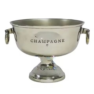 Leaf Design Stand Champagne Bowl Elegant for Hotel Wedding Party Wine Chilling Serving Use <b>Bottle</b> Holder Champagne Bowl - Product Image 5