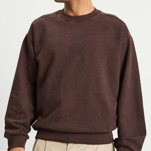 High Quality Crewneck Drop <b>Shoulder</b> Men's Unisex Custom Logo Sweatshirt Spring Waterproof Eco-Friendly Fleece Oversized - Product Image 5