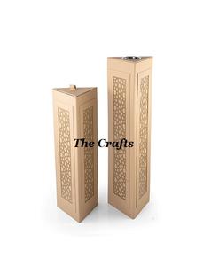 เตาเผาบัคฮูรคุณภาพดีที่สุด ดีไซน์ไม้และหนังสีทอง กล่องเก็บอูดแบบอินเดีย กลิ่นเครื่องหอมแบบดั้งเดิม สามารถปรับแต่งได้ - Product Image 1