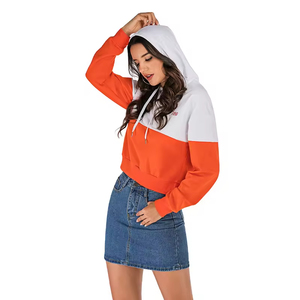 Vêtements d'extérieur pour femmes, crop top à capuche de haute qualité, anti-rides, prix raisonnable, crop top à capuche tendance et léger - Product Image 4