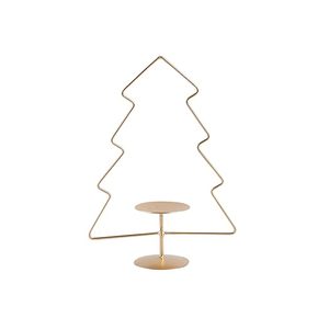 Christmas Tree Design Romantic Wedding Home Golden Metal <b>Candle</b> Stand <b>Candle</b> Holder Set for Decorative <b>Candle</b> <b>Mold</b> - Product Image 2
