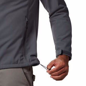 Veste Softshell pour homme Imperméable Fermeture éclair intégrale Vêtement d'extérieur avec doublure en polaire Col montant pour la randonnée hivernale et les voyages de travail - Product Image 2